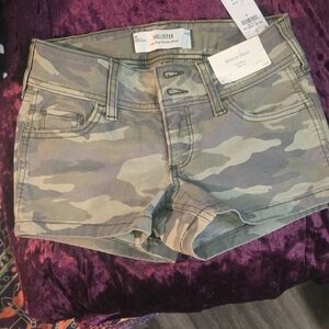 Hollister Women's Camouflage Jean Shorts
